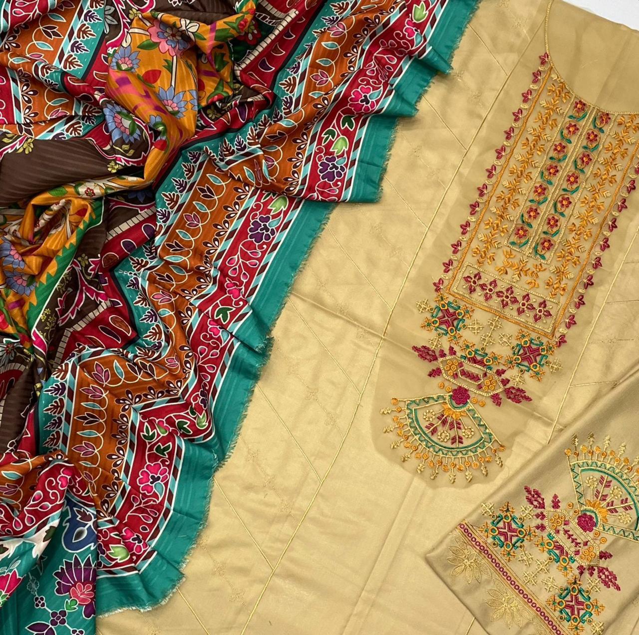 Luxury Embroidered 3-Piece