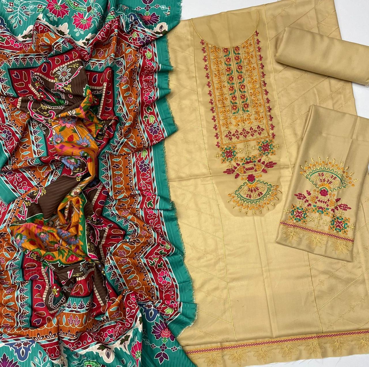 Luxury Embroidered 3-Piece