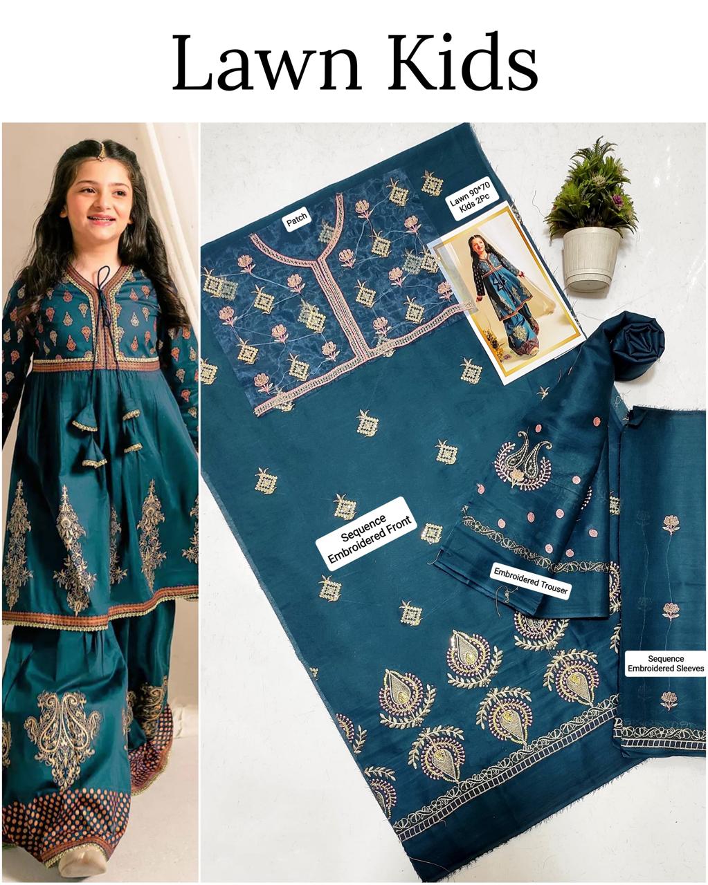 🎊🥳 *SALE SALE SALE*🥳🎊

LAWN _ KIDS 2PC UNSTITCHED COLLECTION*