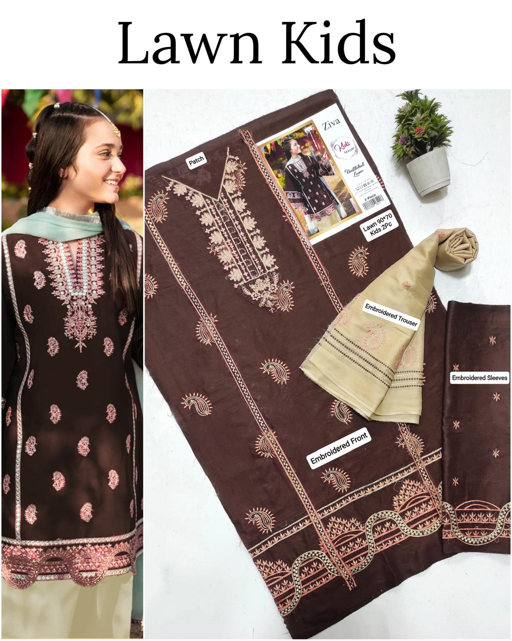 🎊🥳 *SALE SALE SALE*🥳🎊

LAWN _ KIDS 2PC UNSTITCHED COLLECTION*