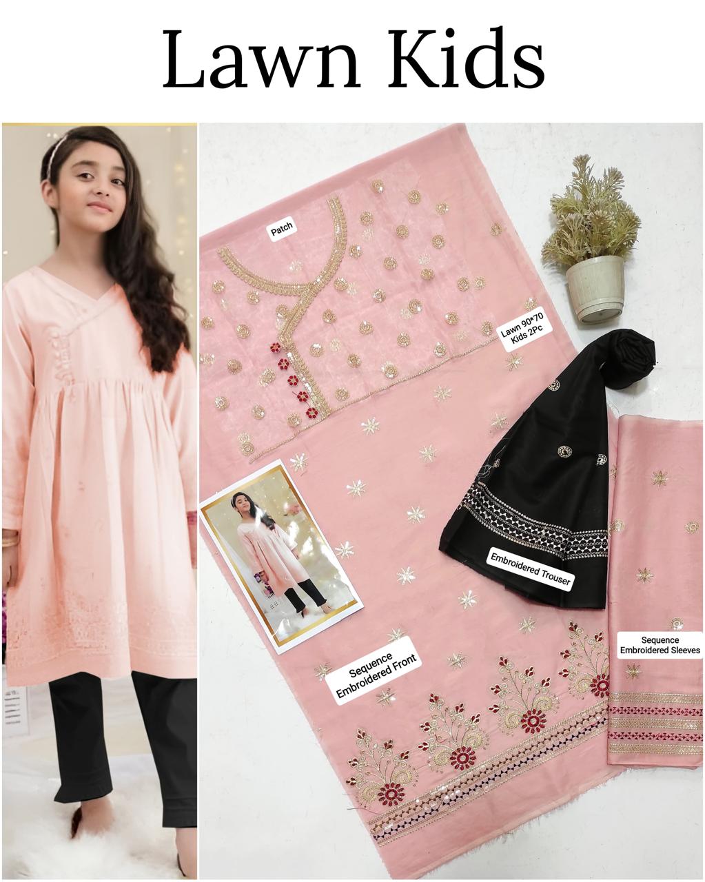 🎊🥳 *SALE SALE SALE*🥳🎊

LAWN _ KIDS 2PC UNSTITCHED COLLECTION*