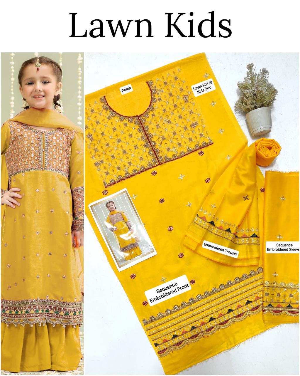 🎊🥳 *SALE SALE SALE*🥳🎊

LAWN _ KIDS 2PC UNSTITCHED COLLECTION*