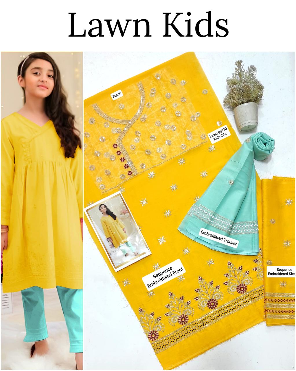 🎊🥳 *SALE SALE SALE*🥳🎊

LAWN _ KIDS 2PC UNSTITCHED COLLECTION*