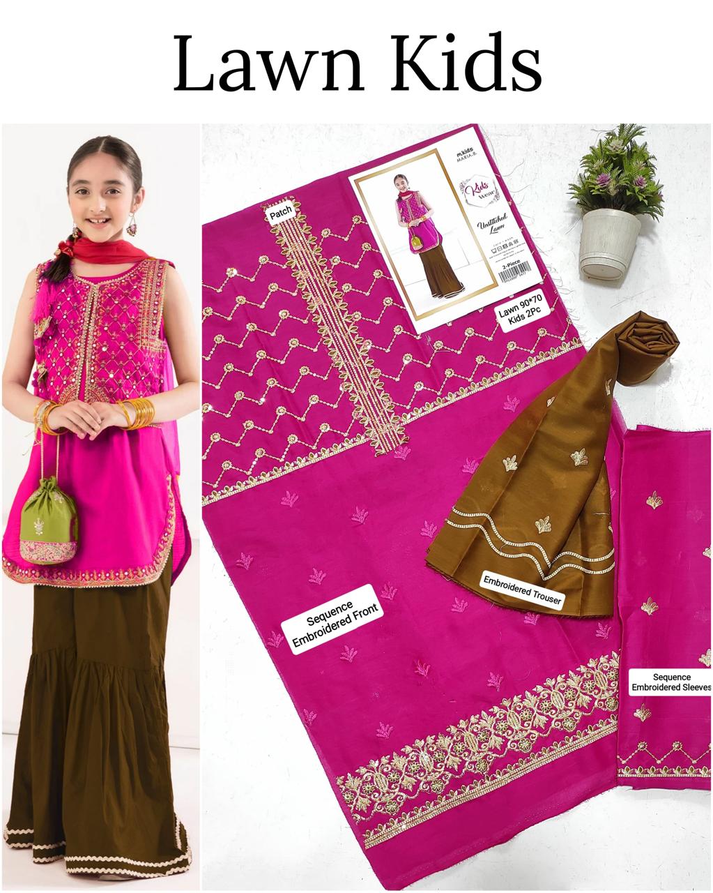 🎊🥳 *SALE SALE SALE*🥳🎊

LAWN _ KIDS 2PC UNSTITCHED COLLECTION*