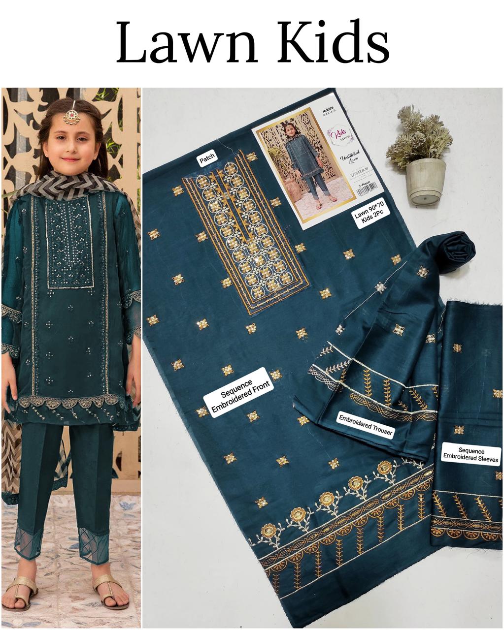 🎊🥳 *SALE SALE SALE*🥳🎊

LAWN _ KIDS 2PC UNSTITCHED COLLECTION*