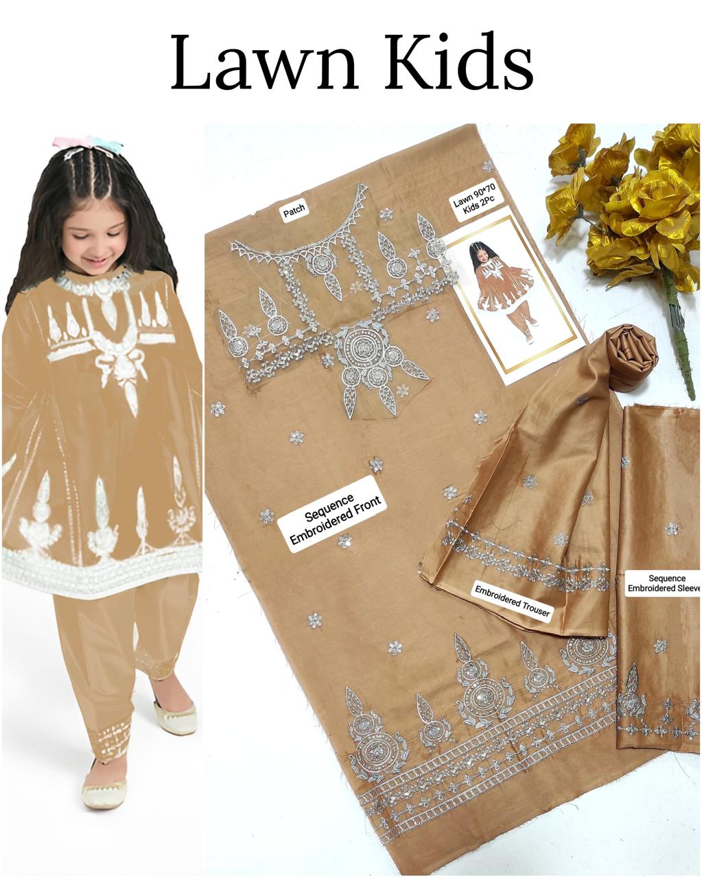 🎊🥳 *SALE SALE SALE*🥳🎊

LAWN _ KIDS 2PC UNSTITCHED COLLECTION*