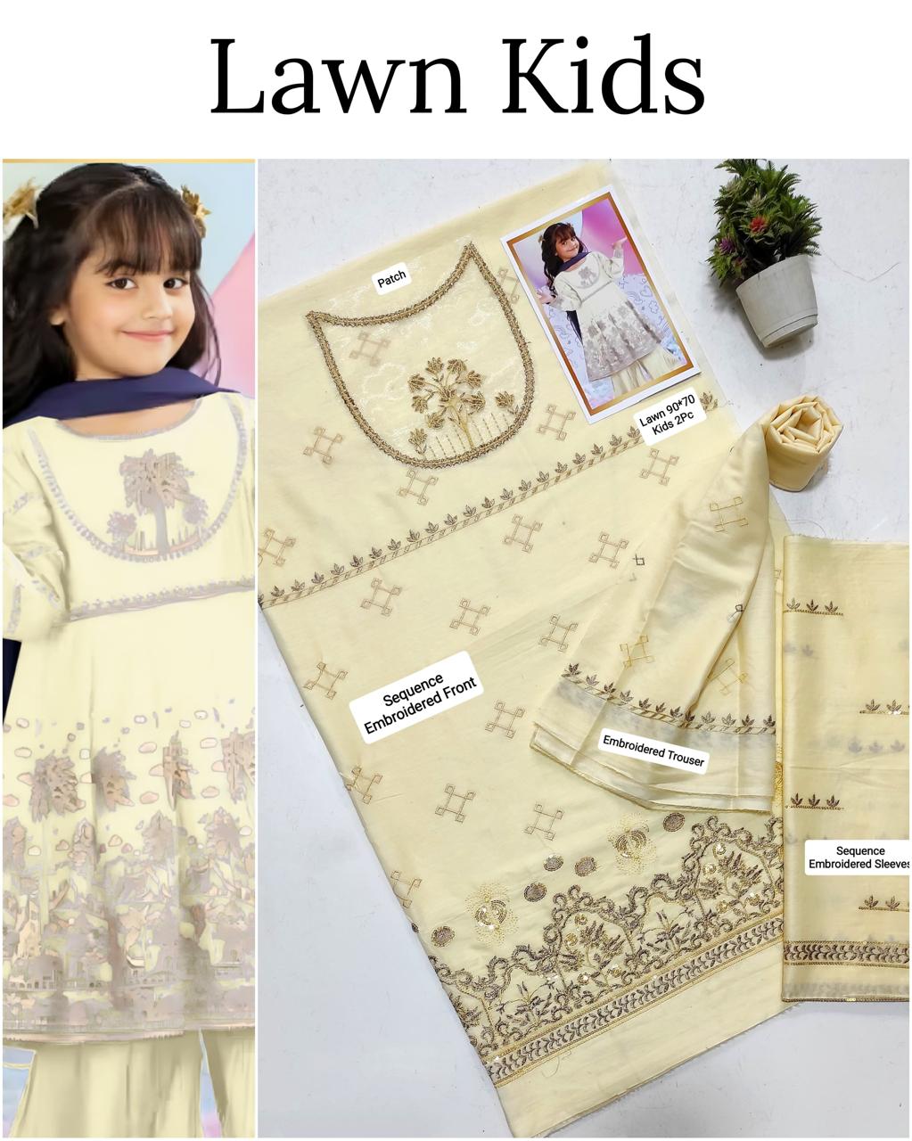 🎊🥳 *SALE SALE SALE*🥳🎊

LAWN _ KIDS 2PC UNSTITCHED COLLECTION*