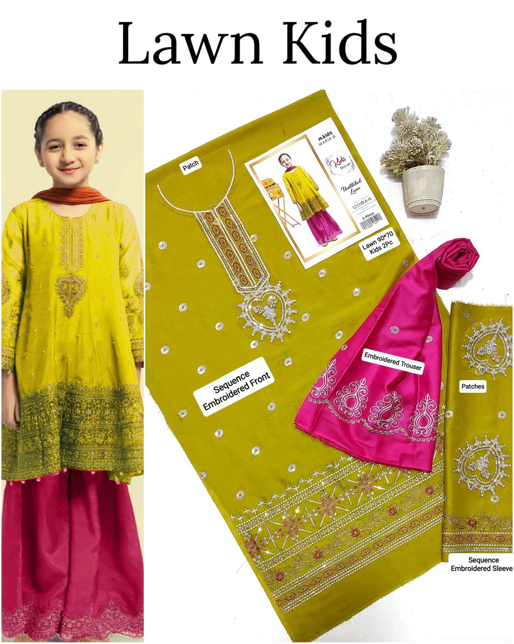 🎊🥳 *SALE SALE SALE*🥳🎊

LAWN _ KIDS 2PC UNSTITCHED COLLECTION*