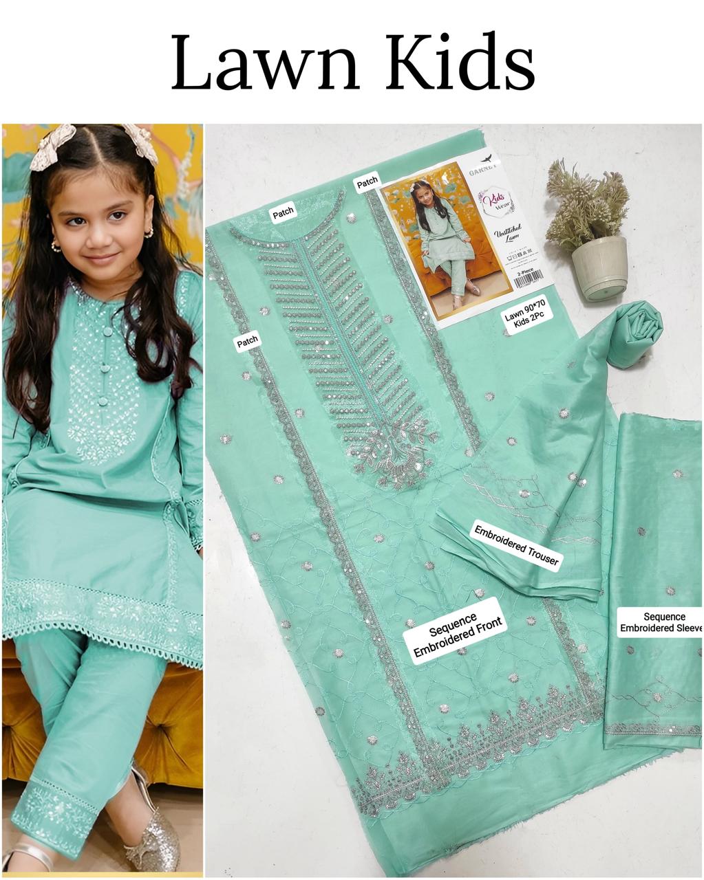 🎊🥳 *SALE SALE SALE*🥳🎊

LAWN _ KIDS 2PC UNSTITCHED COLLECTION*