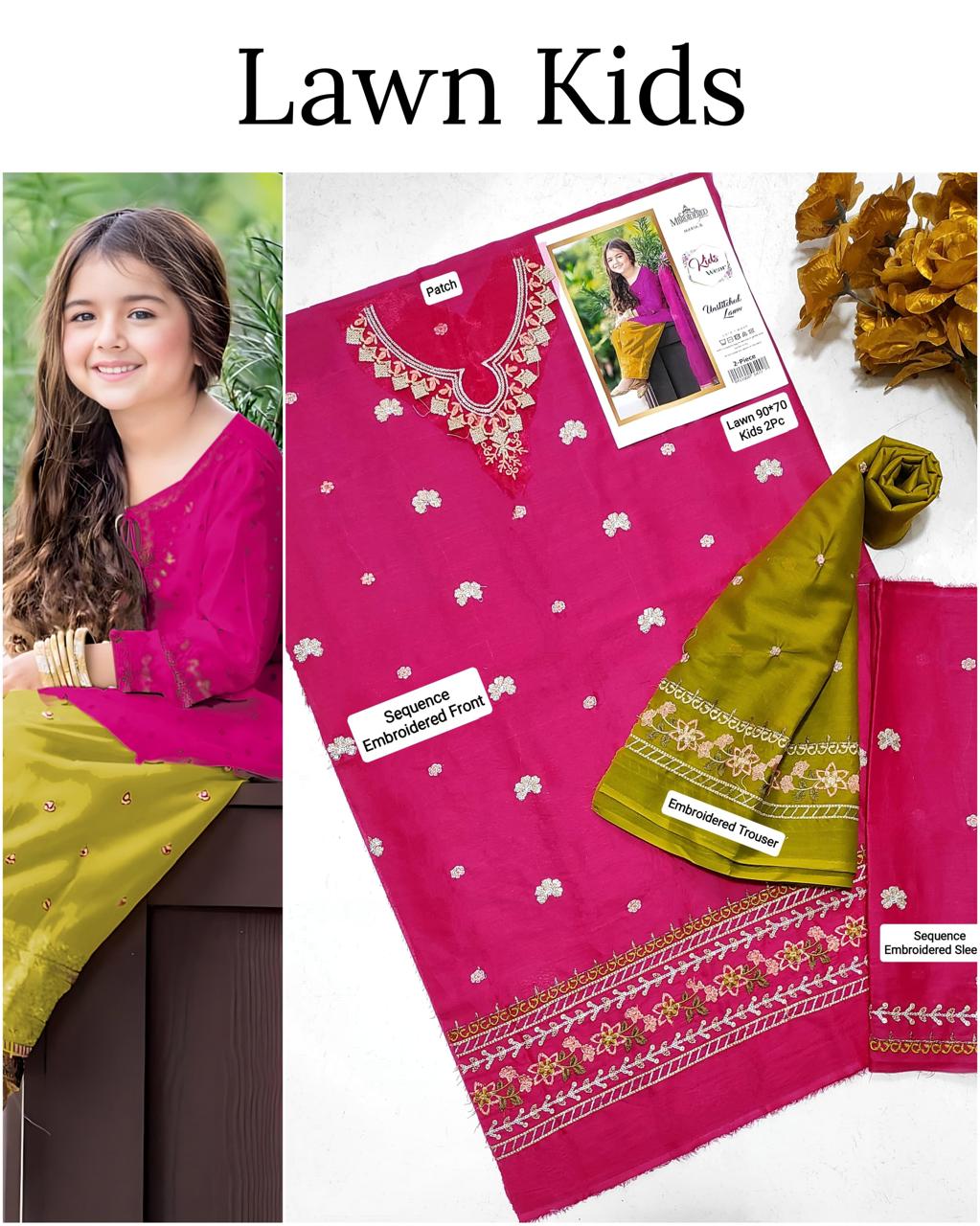 🎊🥳 *SALE SALE SALE*🥳🎊

LAWN _ KIDS 2PC UNSTITCHED COLLECTION*