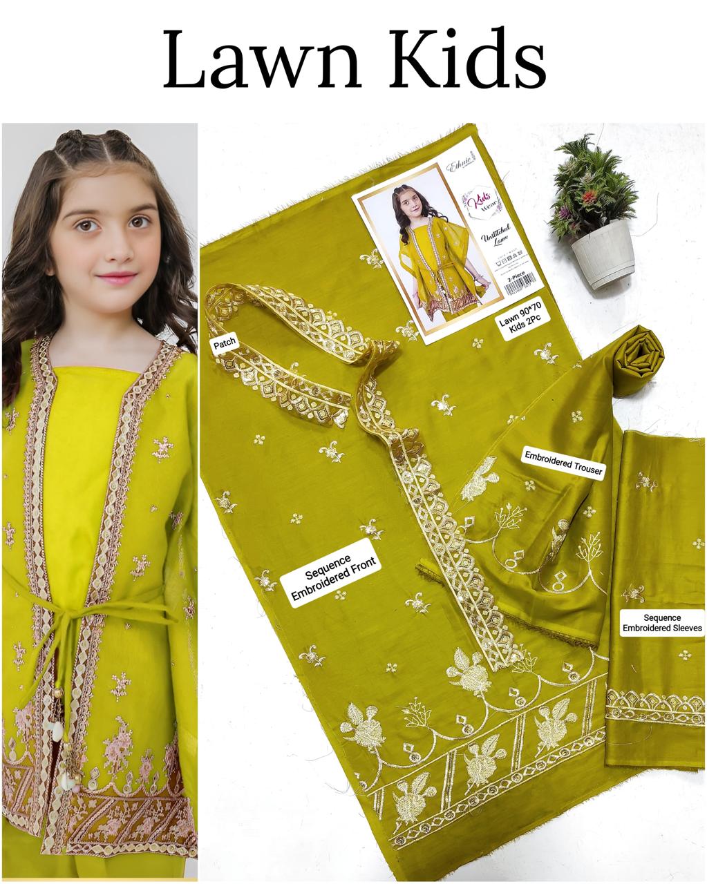🎊🥳 *SALE SALE SALE*🥳🎊

LAWN _ KIDS 2PC UNSTITCHED COLLECTION*