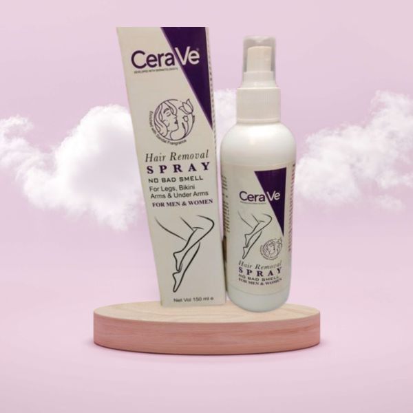 Cereve Hair Removal Spray For Women – Fast, Painless Hair Removal For Legs, Arms & Body, Smooth Skin At Home | Hair Removal