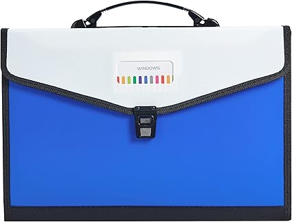 Plastic Expanding Bag File Folder – Plastic Expanding File Folder – Multi-pocket Accordion Document Organizer With Snap Closure For Office & School Use