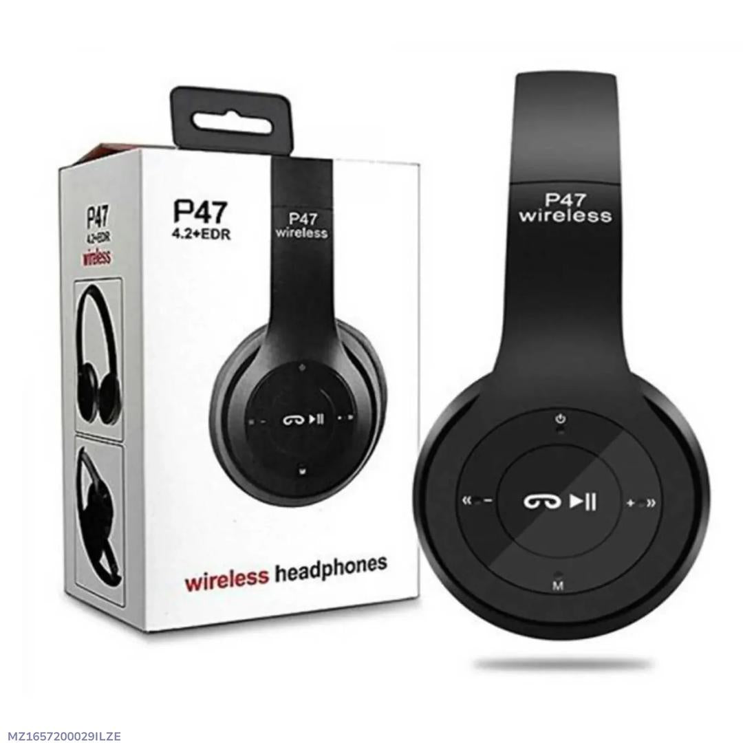 P47 Bluetooth 5.3 Headphones – Clear Voice, Long-Lasting Battery, Fast Charging – 4 Colors