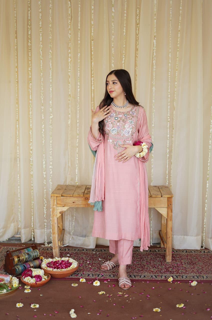 ❄️ Winter Collection 2025 – ASLING Embroidered 3-Piece ❄️