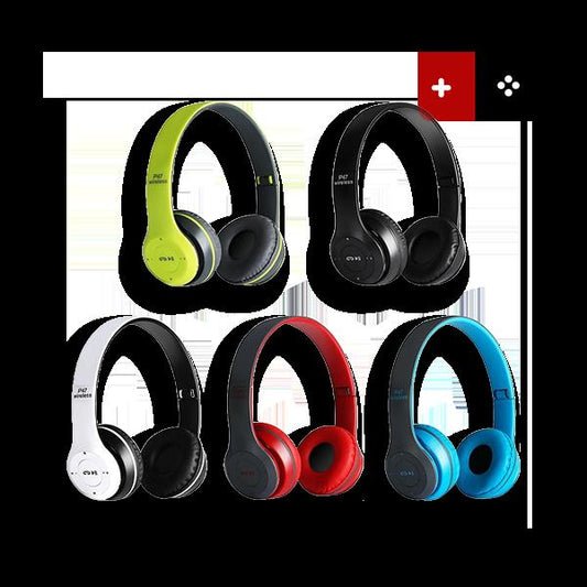P47 Bluetooth 5.3 Headphones – Clear Voice, Long-Lasting Battery, Fast Charging – 4 Colors