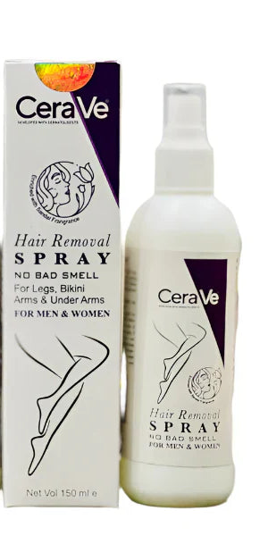Cereve Hair Removal Spray For Women – Fast, Painless Hair Removal For Legs, Arms & Body, Smooth Skin At Home | Hair Removal